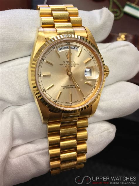 rolex gold president price